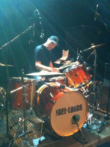 Frank on the drums